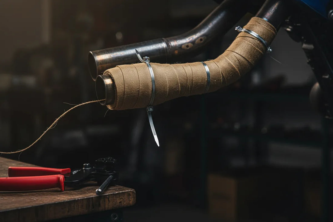 Master Motorcycle Wrap Exhaust Install
