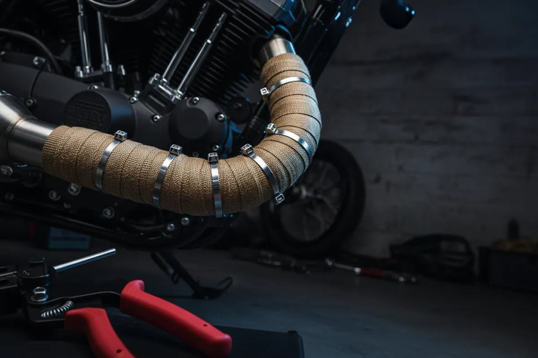 Securing Motorcycle Exhaust Wrap: Tools and Techniques