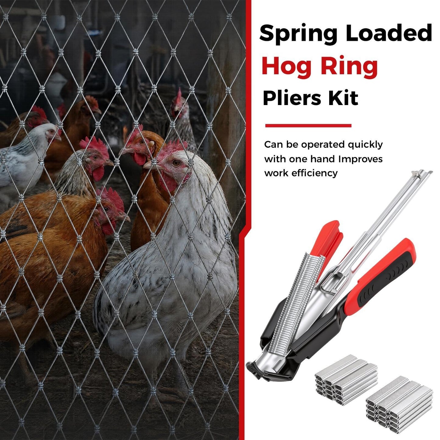 Hog Ring Pliers Kit