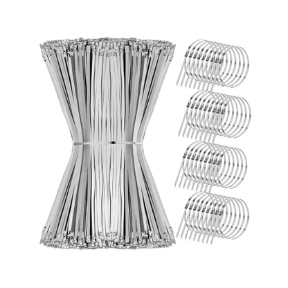 100 Pcs Heavy Duty 304 Stainless Steel Zip