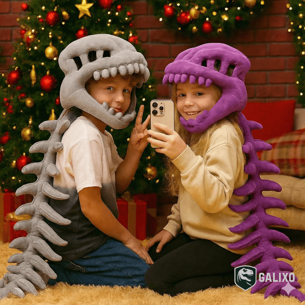 Galixo™ 3D Plush Dinosaur Skeleton Costume Set