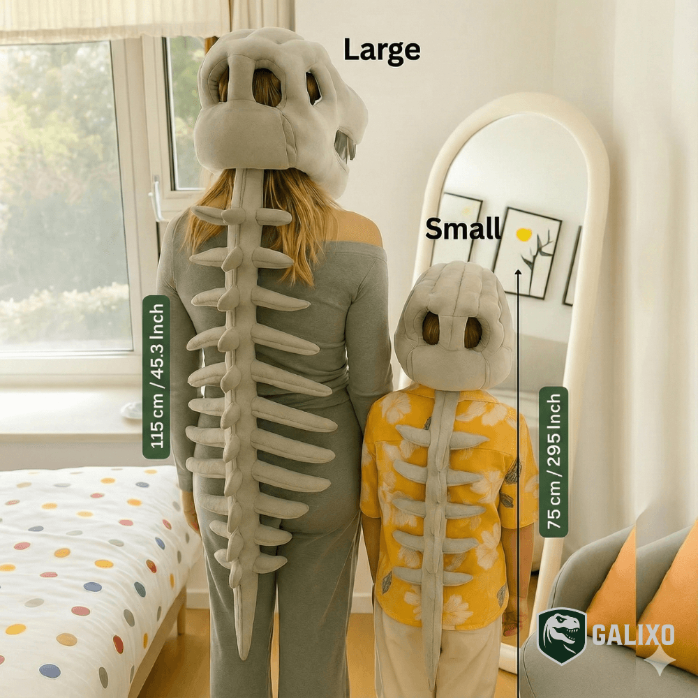 Galixo™ 3D Plush Dinosaur Skeleton Costume Set