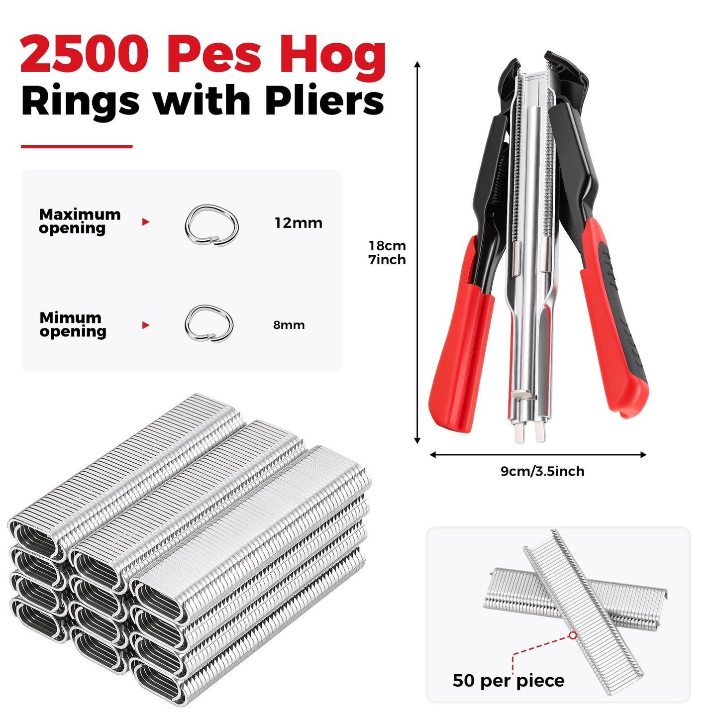 Hog Ring Pliers Kit