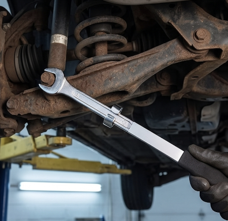 Seized suspension bolts