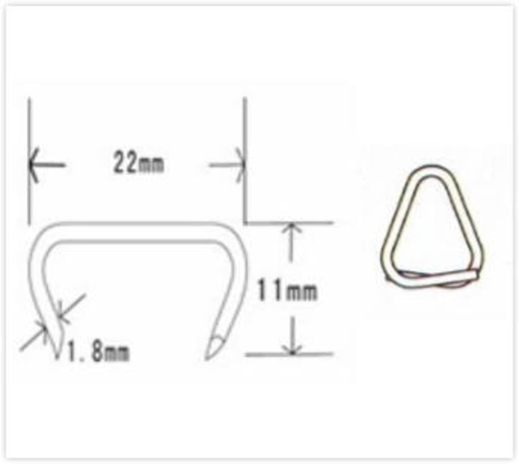 Galvanized Hog Ring Staples