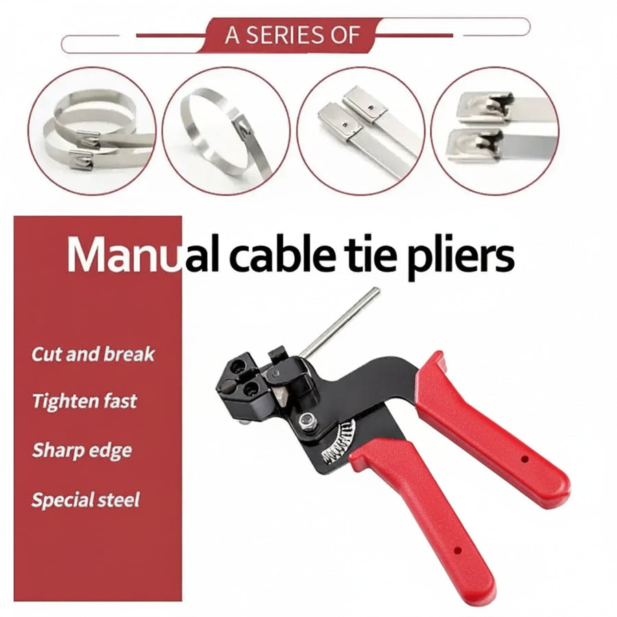 Self locking stainless steel cable ties